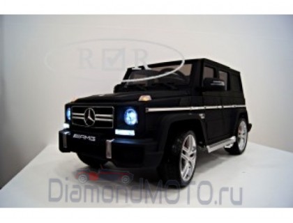 Rivertoys Детский электромобиль Mercedes-Benz G63 HL168 черный матовый колеса резина