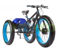 Трицикл Eltreco Fat Bike 500W с корзиной