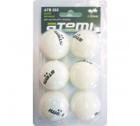 ATB202 Мячи для настольного тенниса Атеми 2, бел., 6 шт.
