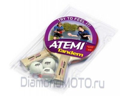 Набор для настольного тенниса Atemi Tandem (2ракетки+3 мяча)