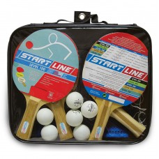 Набор StartLine 100x2 (4 ракетки, 6 мячей, сетка, сумка на молнии)