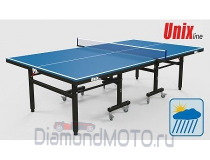 Теннисный стол UnixLine Blue, всепогодный