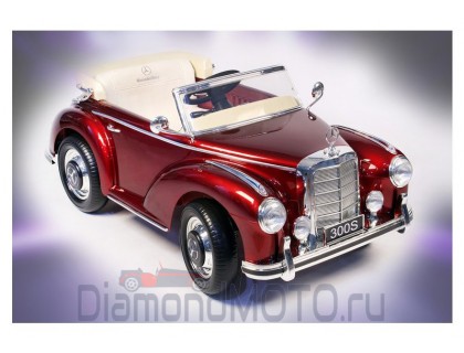 Rivertoys Детский электромобиль Mercedes-Benz 300S красный глянцевый