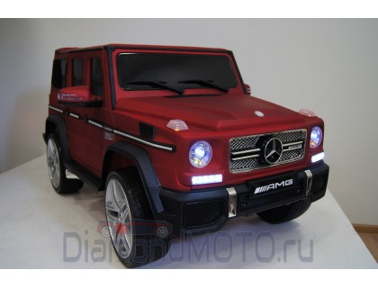 Rivertoys Детский электромобиль Mercedes-Benz G65-AMG вишневый матовый