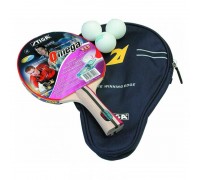 Набор композитных ракеток для настольного тенниса STIGA OMEGA WRB  (1 ракетка, 3 мяча, чехол)