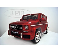 Rivertoys Детский электромобиль Mercedes-Benz G63 HL168 красный матовый колеса резина