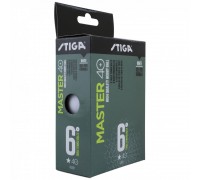 Теннисные мячи Stiga Master Abs 40+ мм (белые)