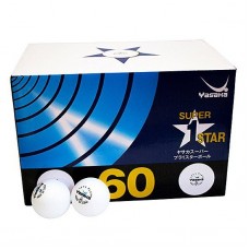 Пластиковые мячи Yasaka  40+ в упаковке 60 шт. белые