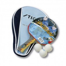 Набор композитных ракеток для настольного тенниса STIGA OCEAN WRB  (1 ракетка, 3 мяча, чехол)