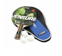 Набор композитных ракеток для настольного тенниса STIGA VENTURE (2 ракетки, 3 мяча, чехол)