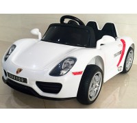 RiVer-AuTo Детский электромобиль Porshe O003OO VIP с дистанционным управлением, р.Белый