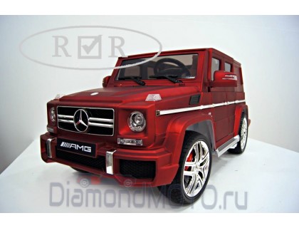 Rivertoys Детский электромобиль Mercedes-Benz G63 HL168 красный матовый колеса резина