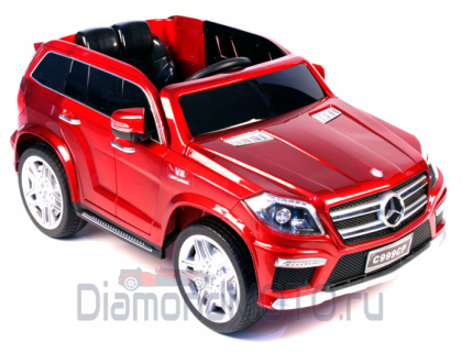 Rivertoys Детский электромобиль Mercedes-Benz GL 63 вишневый металик кожа C999CP-RED-GLANEC