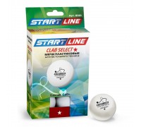 Мячи Club Select для настольного тенниса 1 упаковка (6 мячей), белые