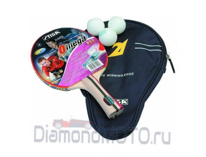 Набор композитных ракеток для настольного тенниса STIGA OMEGA WRB  (1 ракетка, 3 мяча, чехол)