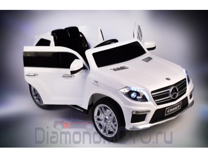 Rivertoys Детский электромобиль Mercedes-Benz GL-63 C999CP-WHITE-LEATHER