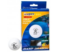 Комплект мячей для настольного тенниса Super Advance (6 мячей), белые